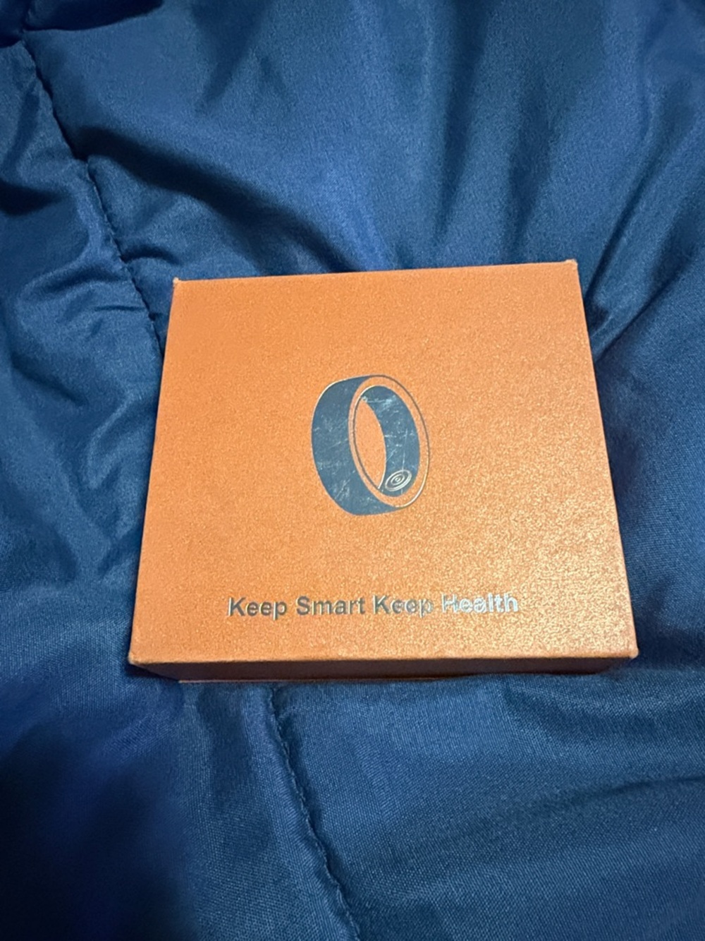 Smart Health Ring with Orange Finish